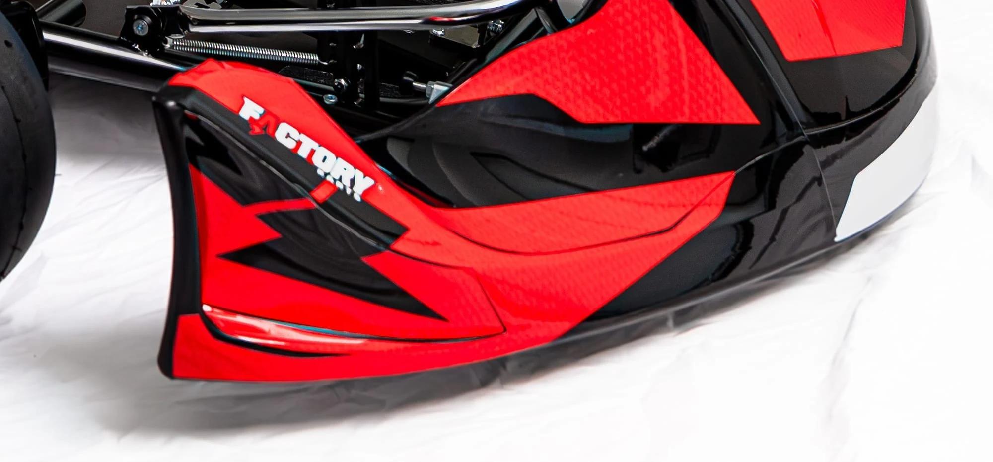 Front nose bodywork with Factory Karts graphics